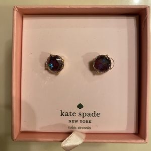 Kate Spade Purple & Gold Earrings